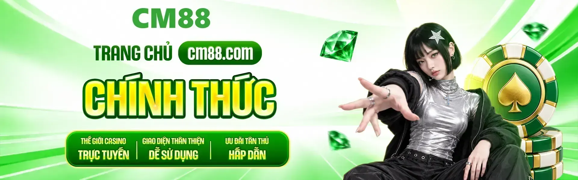 Phiên bản 1: CM88 – Thương hiệu giải trí trực tuyến năm 2026, ưu đãi nạp đầu 100%, đăng ký nhận ngay +68K trải nghiệm nhiều sảnh game hấp dẫn, bảo mật thông tin, giao dịch tiện lợi.